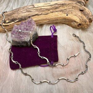 Sterling Silver Choker and Bracelet Set